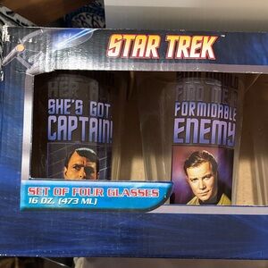 Glass Set - Black and Blue